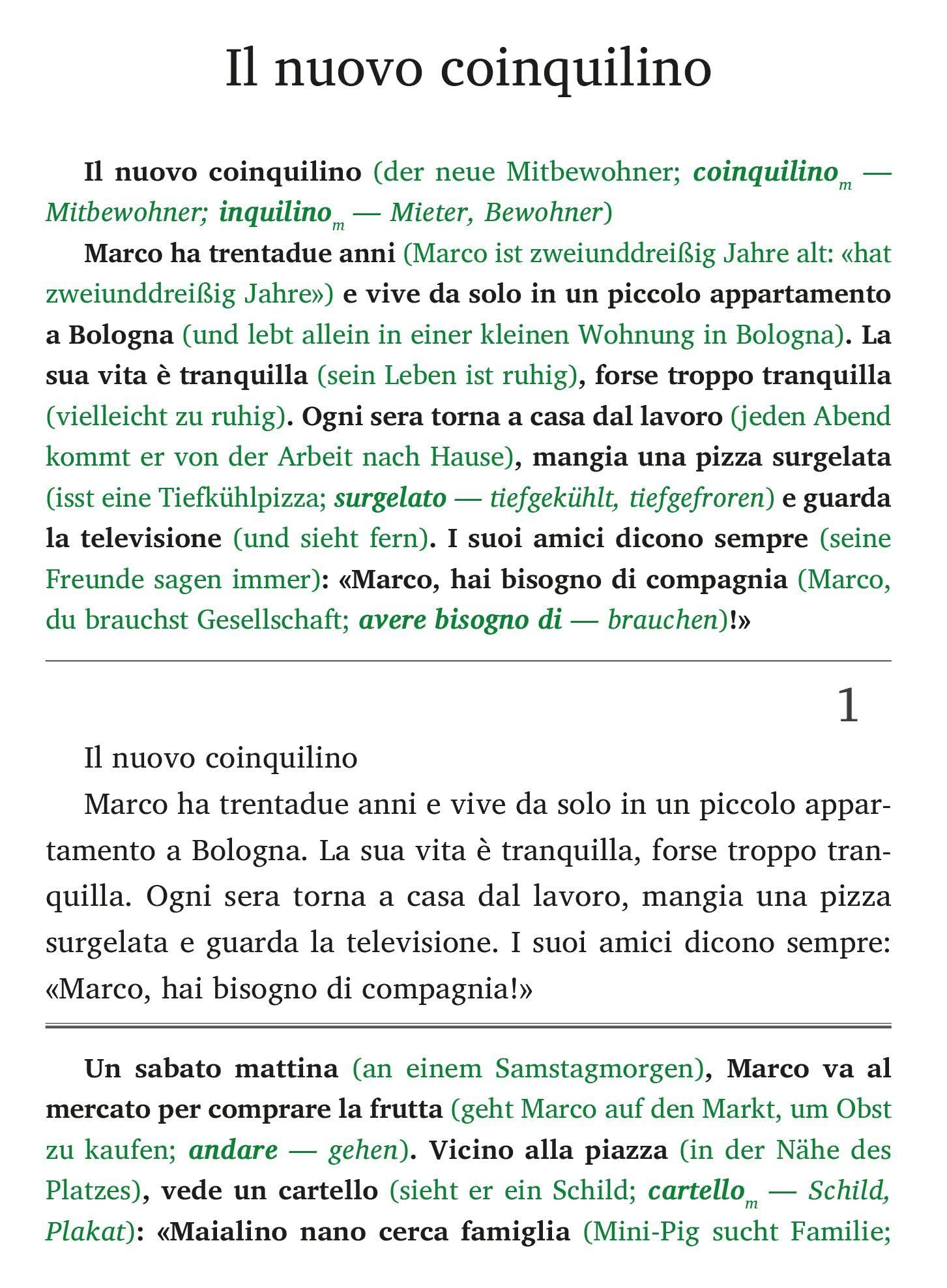 Storie di Maialino Nano A1-A2 - Italienisch lernen mit lustigen Kurzgeschichten (+ Audio-CD): Italienisch lesen und alles verstehen - ohne Wörterbuch ... mit Audio | Italienisch-Deutsch