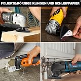 Vtopmart 114 Pcs Oscillating Tool Accessories Kit with Sandpaper Pads - 7