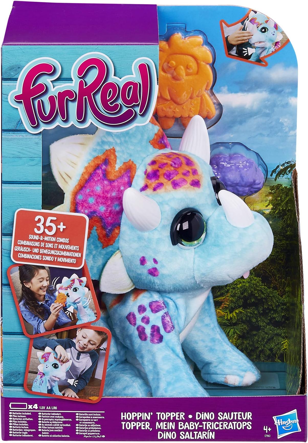 furReal Hoppin’ Topper Interactive Plush Pet Toy, 35+ Sound-&-Motion Combinations, Ages 4 & Up