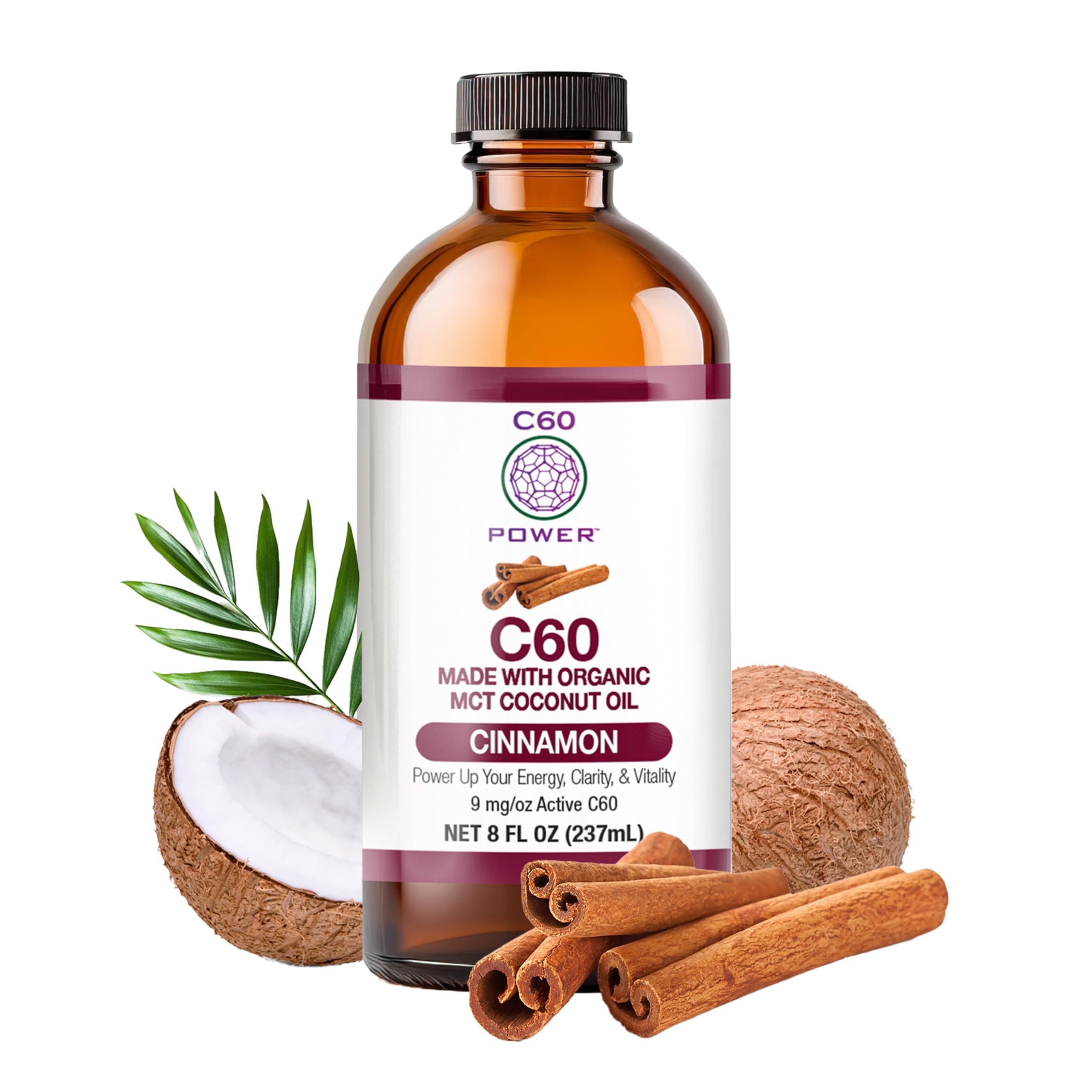 Amazon.com: C60 Power Cinnamon Flavored C60 in Organic MCT Coconut 