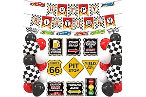 Boys Race Car Birthday Party Set: Let's Go Racing!