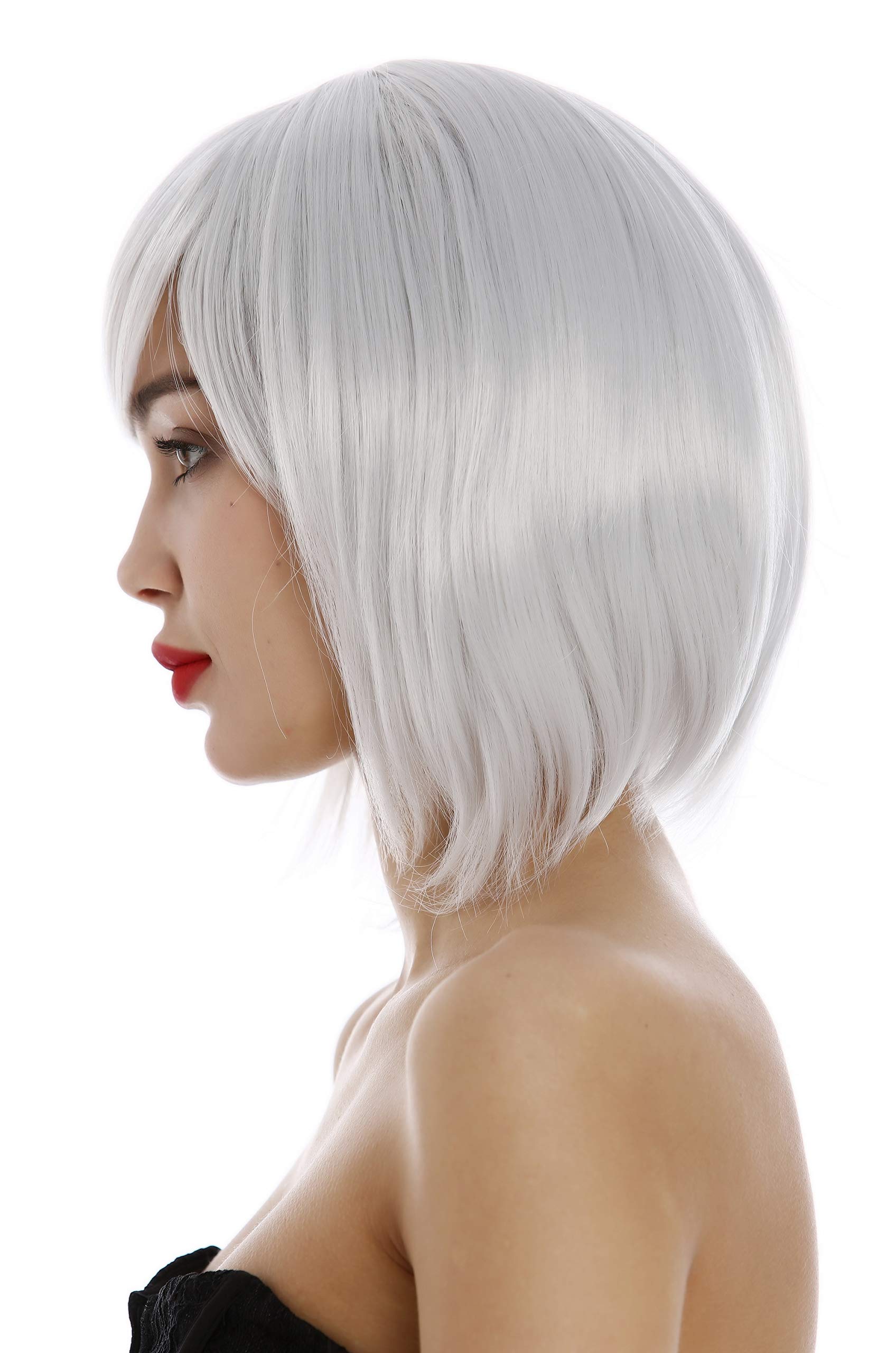 WIG ME UP - 1215-001 Lady Wig short frayed Bob style parting very light whiteish gray, gray (001) - Image 4