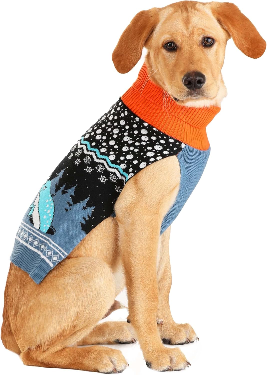 Fun Costumes Narwhal Holiday Sweater for Dogs - Cute & Cozy Knit Christmas Pet Sweater - Fits Small, Medium & Large Dog Breeds S