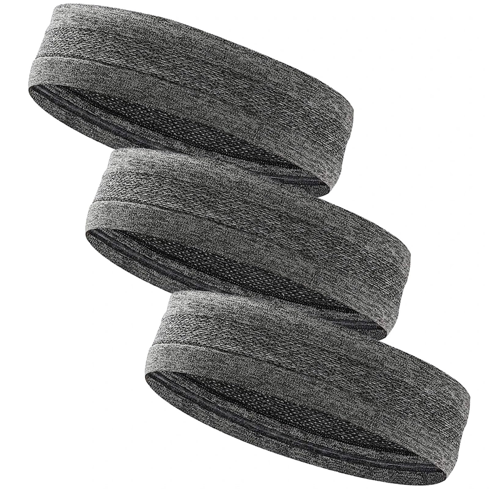 Cinta Pelo Deporte Breathable Yoga Hair Ribbon Sweatband Head Gym Fitness Sports Headbands Running Hair Tape Ribbon Elastic Hair Band Women Men(Sweatband 3pcs C)