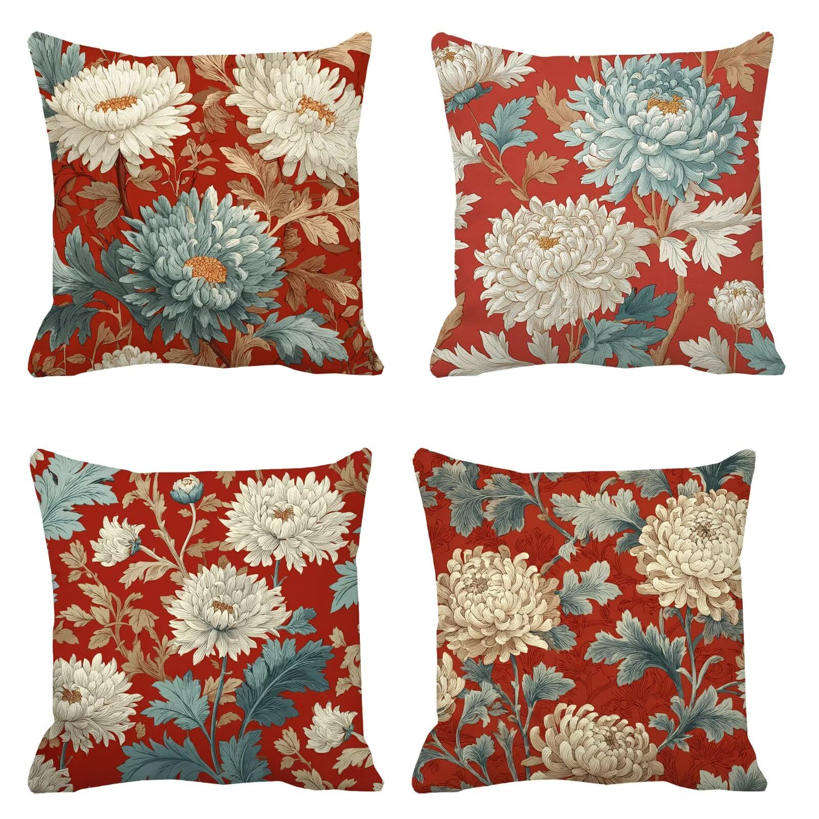 Housse de coussin 35x35 en velours doux pour une ambiance de jardin d'hiver et salon