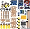 مجموعة ترميز سيارة روبوتية بأربع عجلات 4WD-BLE (تعتمد على Arduino - معبأة ومحجوزة إلكترونيًا)