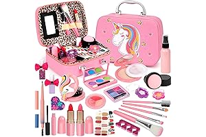 Kids Makeup Kit Designed for Girls Age 6+, Washable Makeup for Kids,...