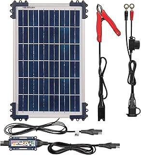 OptiMate Solar DUO 10W Smart 12V Battery Maintainer for Motorcycle/ ATV / Personal Watercraft – delivers safe months-long battery care.