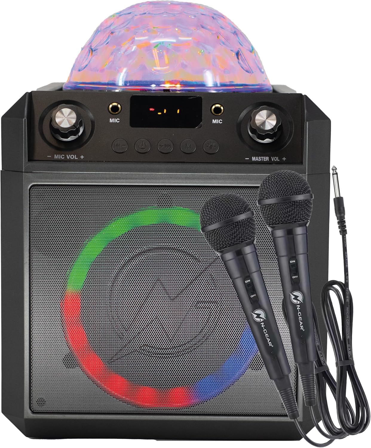N-Gear Block Party 602 6 in / 15 cm Cassa Bluetooth Karaoke con 2 Microfoni
