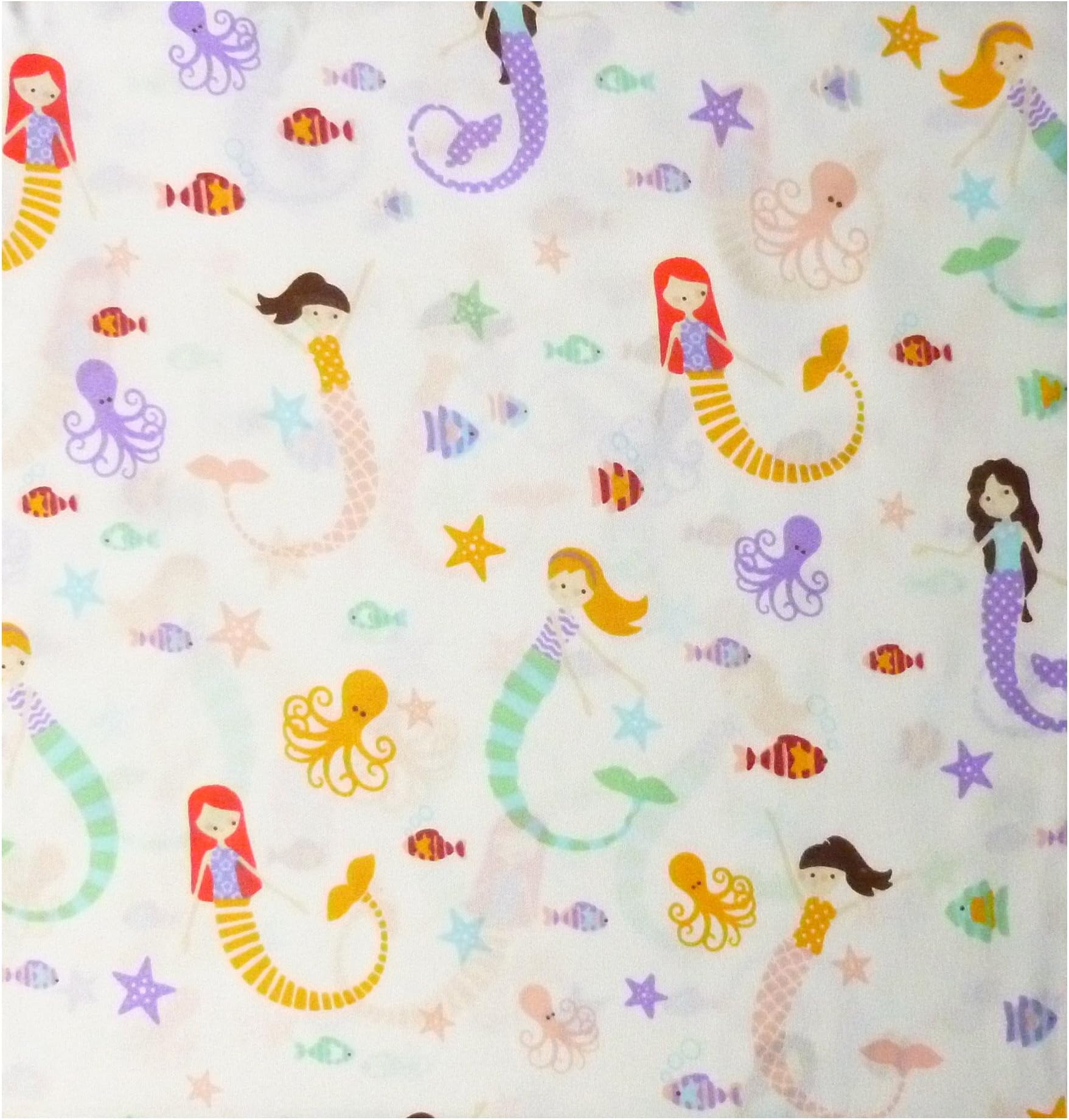 Divatex Diva Sleep Full 4-piece Mermaid Sealife Sheet Set 100% Soft Polyester