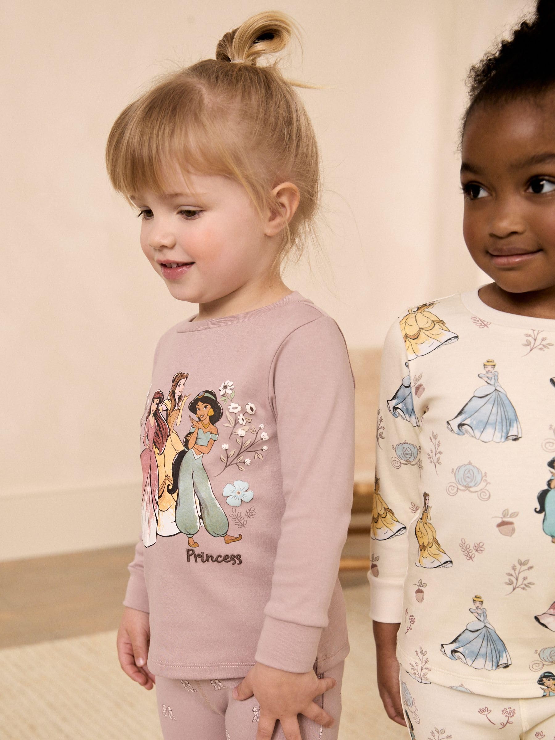 NEXT Disney Princess - Pigiama da bambina, confezione da 2