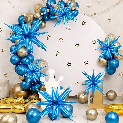 Miniatura 4 de 10 globos de estrella, globos de explosión en explosión, globos de cono de aluminio mágicos para cumpleaños, bodas, aniversarios, fiestas, fondos,