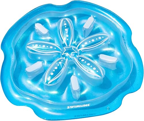 Miniatura 21 de SWIMLINE Flotador de piscina original de USA Island, tumbona de vinilo duradera para adultos y adolescentes, divertido flotador de piscina para Isla