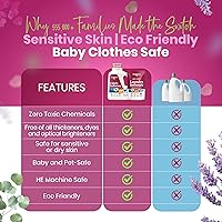 Vista 5 de Truly Free Suavizante de telas natural, no tóxico para bebés y niños, acondicionador suavizante de ropa a base de plantas, seguro, suave y sin