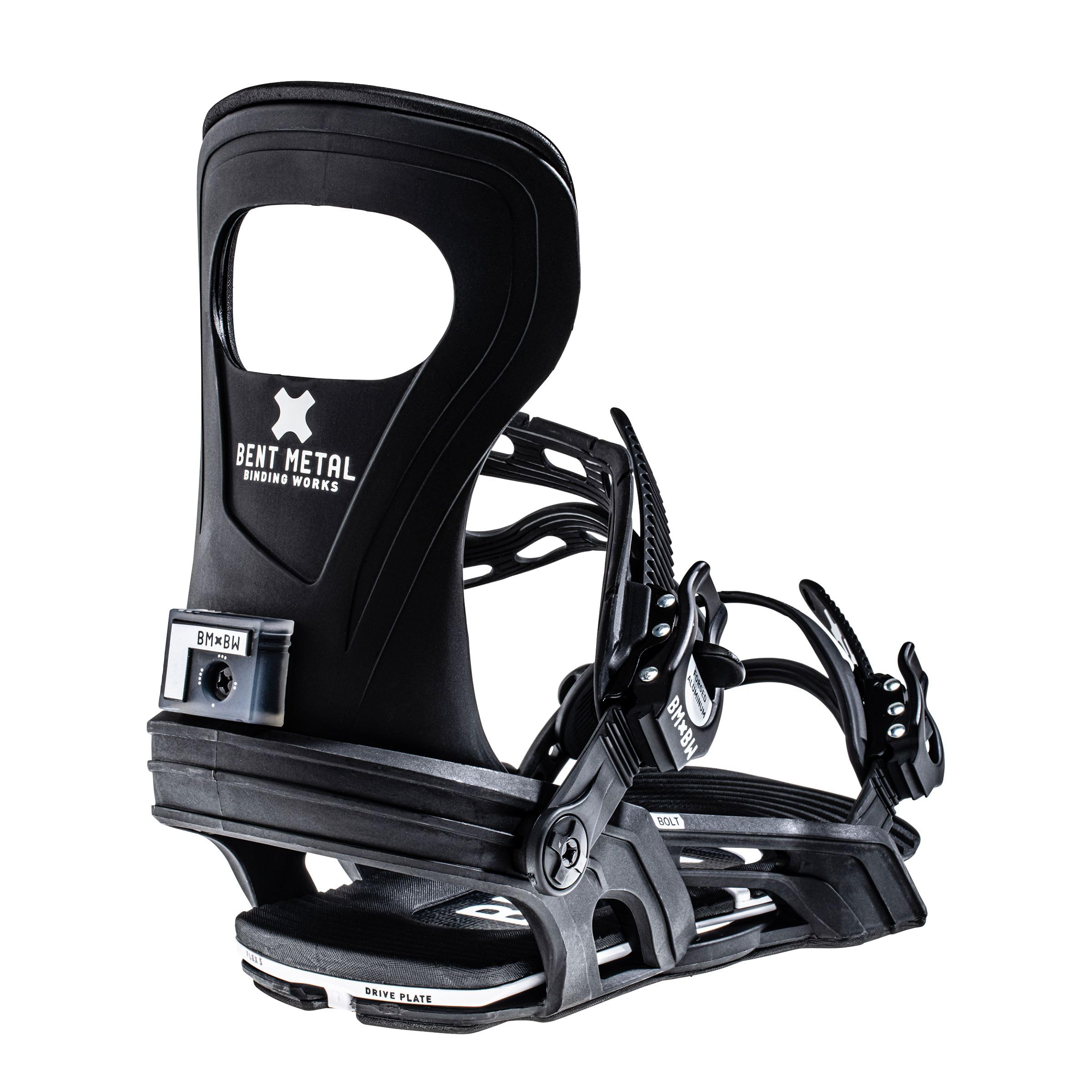 Bent Metal Bolt Snowboard Bindings, M: US M 8-11 / US W 9+, Black