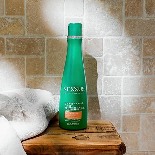 Miniatura 9 de Nexxus Unbreakable Care Champú Antirotura Con Queratina, Colágeno, Biotina Para Cabello Fino Y Delgado Champú Sin Sulfato 13.5 oz