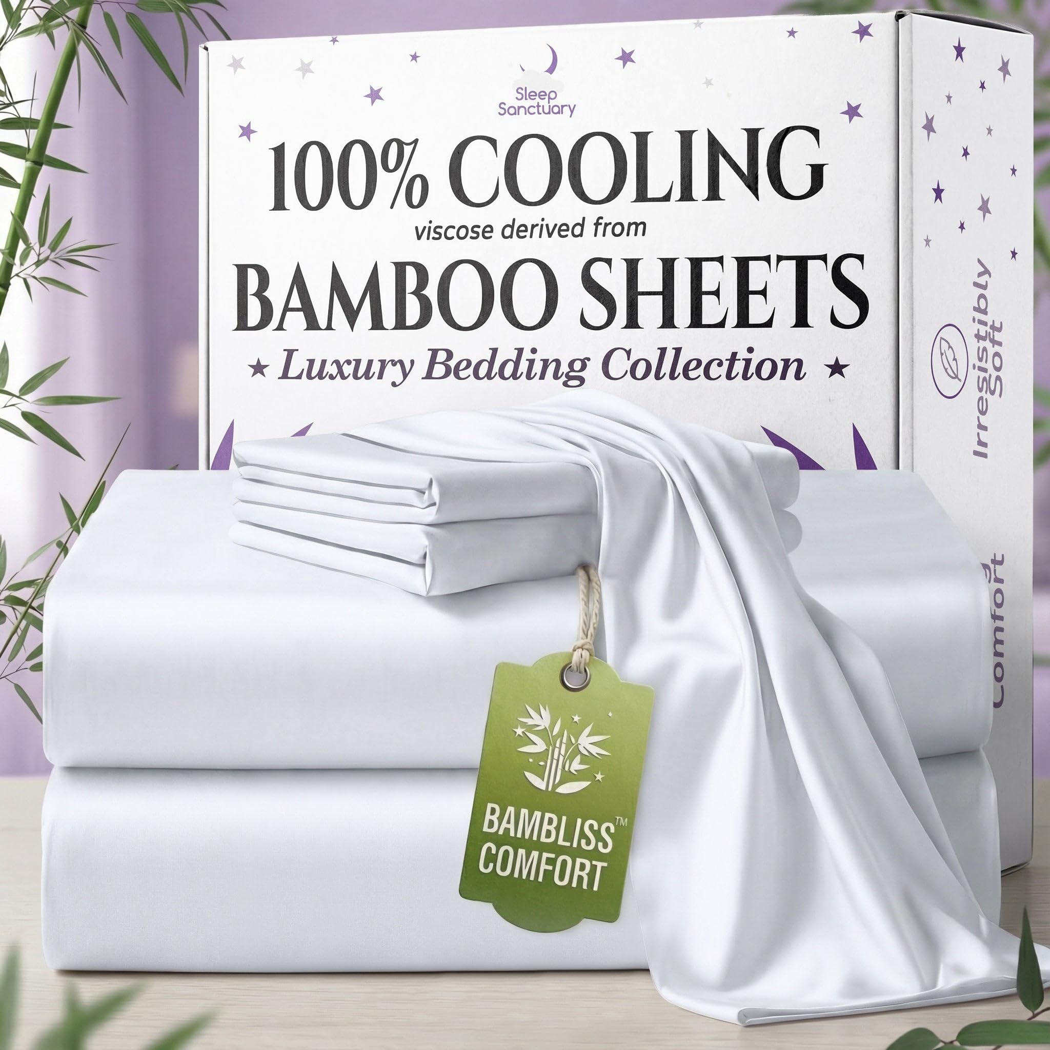SLEEP SANCTUARY Bamboo Twin Sheet Set