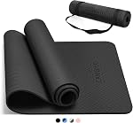 CAMBIVO Extra Thick Yoga Mat for Women Men Kids, Professional TPE Yoga Mat, Workout Mat for Home Gym, Pilates and Floor Exercises