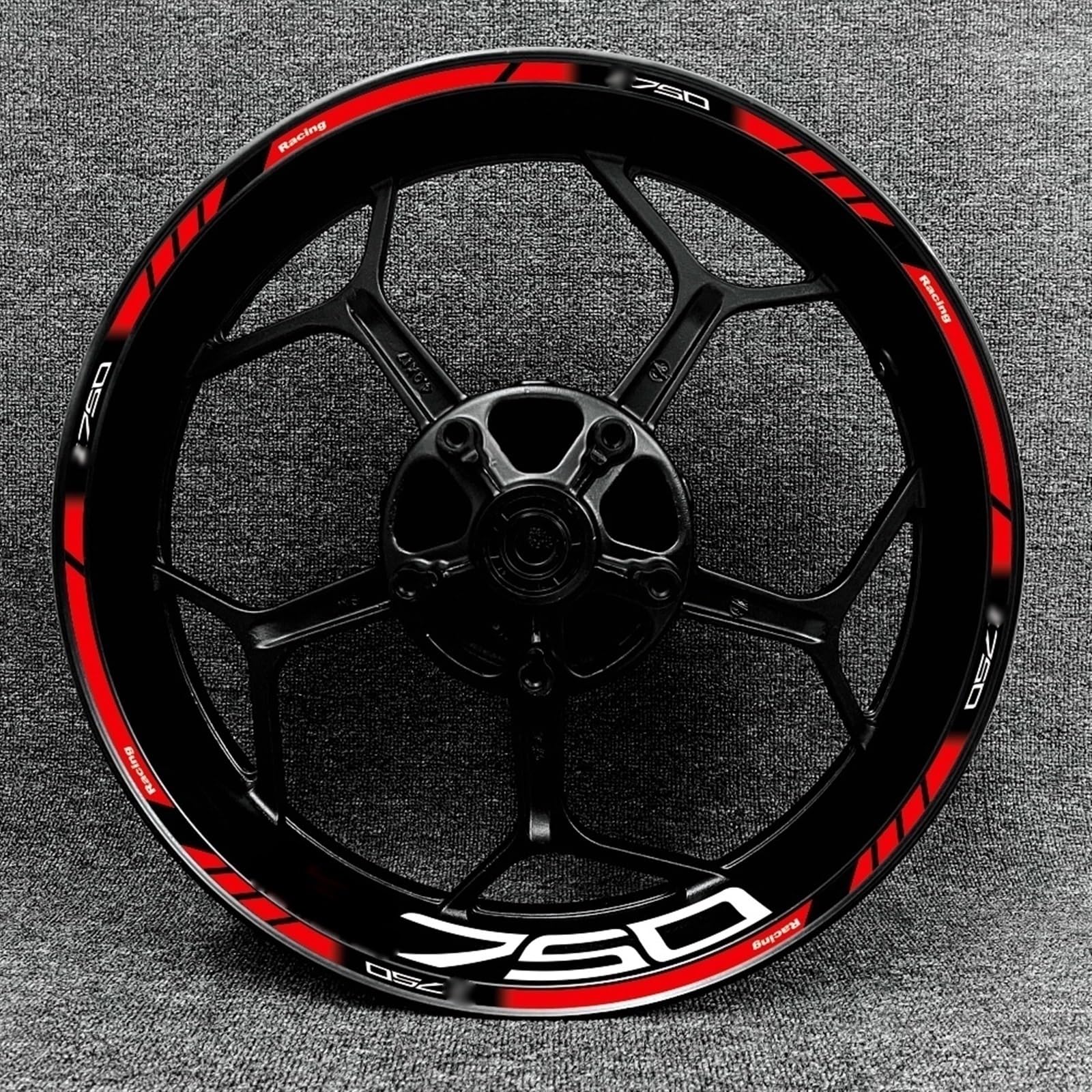 Motorcycle Wheel Sticker Inner Rim Reflective Protection Decal Decorative Film for Kawasaki Z750 Decorative(Color24)