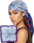 AWAYTR 35” Satin Head Scarf for Women Silk Scarf for Hair Scarfs Satin Hair Bandana Women Headscarf Hair Wrap Scarves Neck