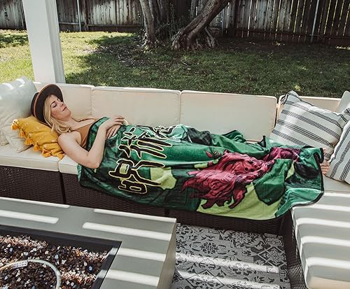 Miniatura 5 de Jujutsu Kaisen Sukuna - Manta de microfelpa con dedo, funda de poliéster suave para sofá, cama, 45 x 60 pulgadas