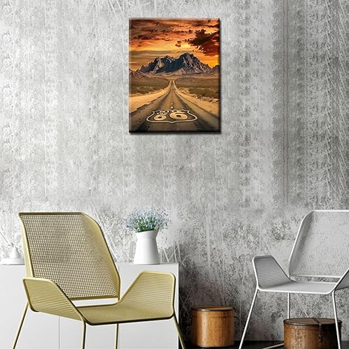 Miniatura 2 de Native America Painting Route 66 USA - Kits de pintura por números, 16 x 20 pulgadas, lienzo de montaña natural para niños, adultos, principiantes,
