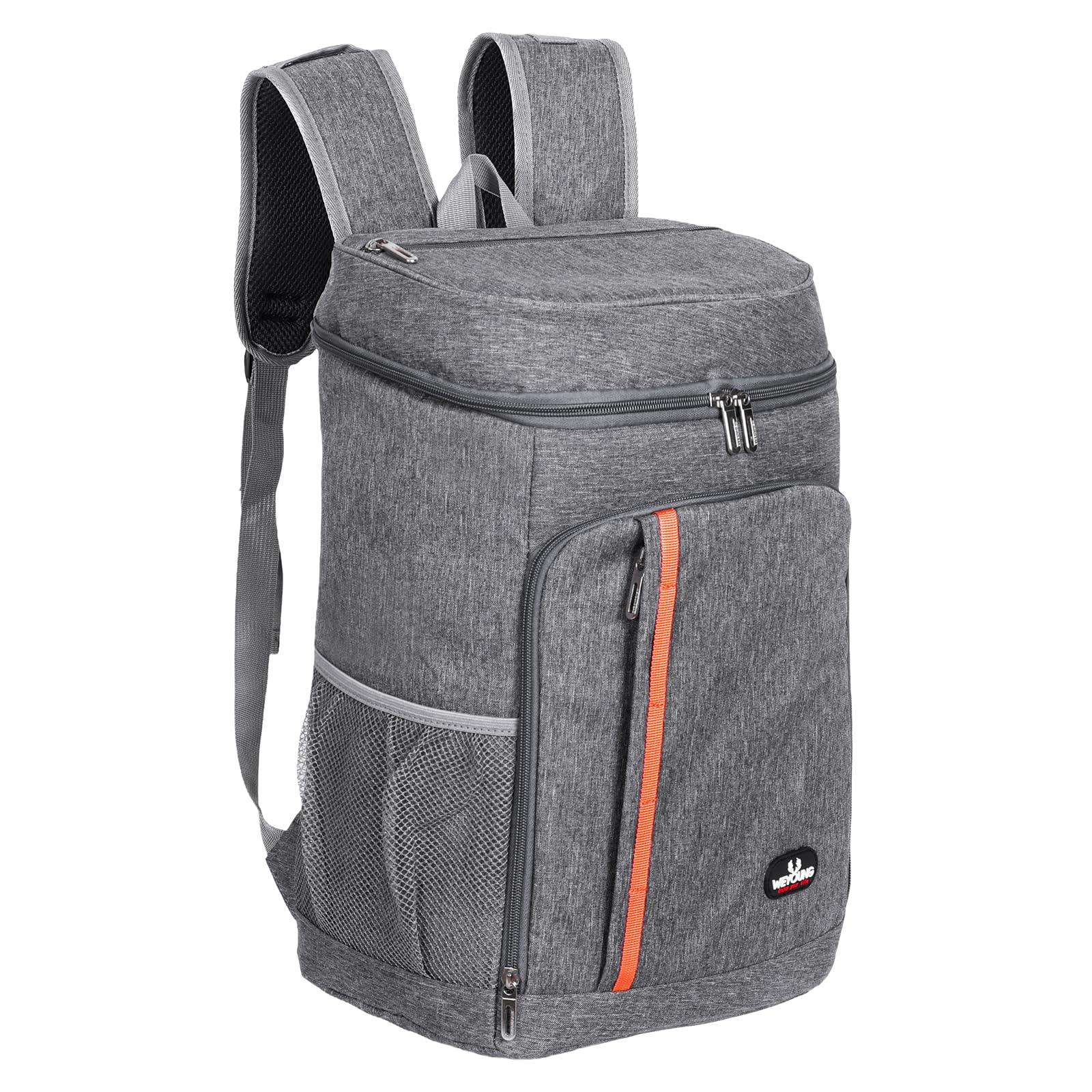 Skymico Mochila Nevera 28L - Bolsa Nevera Extra Grande Mochila Picnic Mochila Impermeable Mochilas Ultraligeras Hombres Mujeres para Acampar, Barbacoa, Senderismo, Picnic Gris