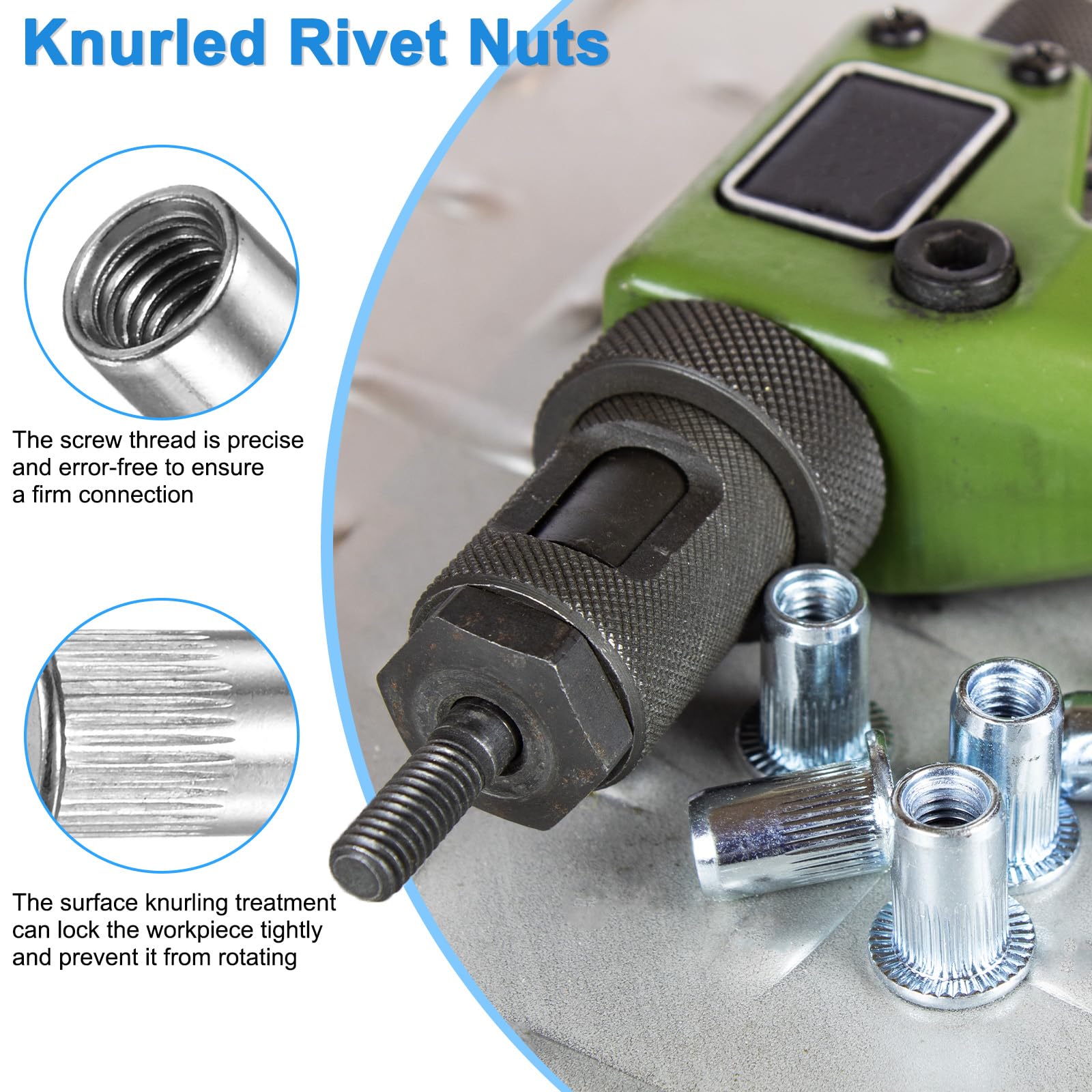 M METERXITY 50-Pack M5x13mm Rivet Nuts - Image 2