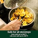 Cuisinart FusionPlus™ 6-Piece Non-Stick Stainless Steel Skillets, Includes 8", 10" and 12" Frying Pans with 3 Lids, Compatible with Induction, PFAS-Free (FPS-6SSCRC)