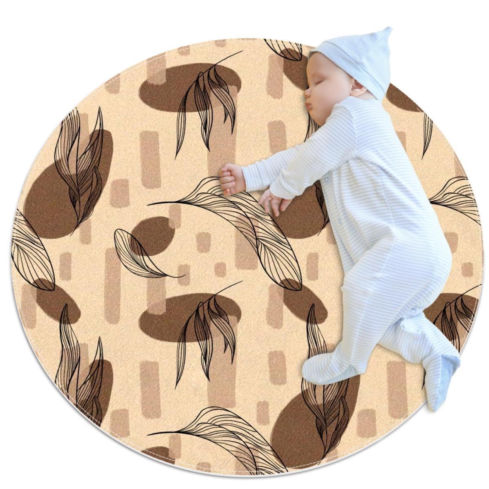 Tapis de chambre abstrait de qualité supérieure motif floral chic