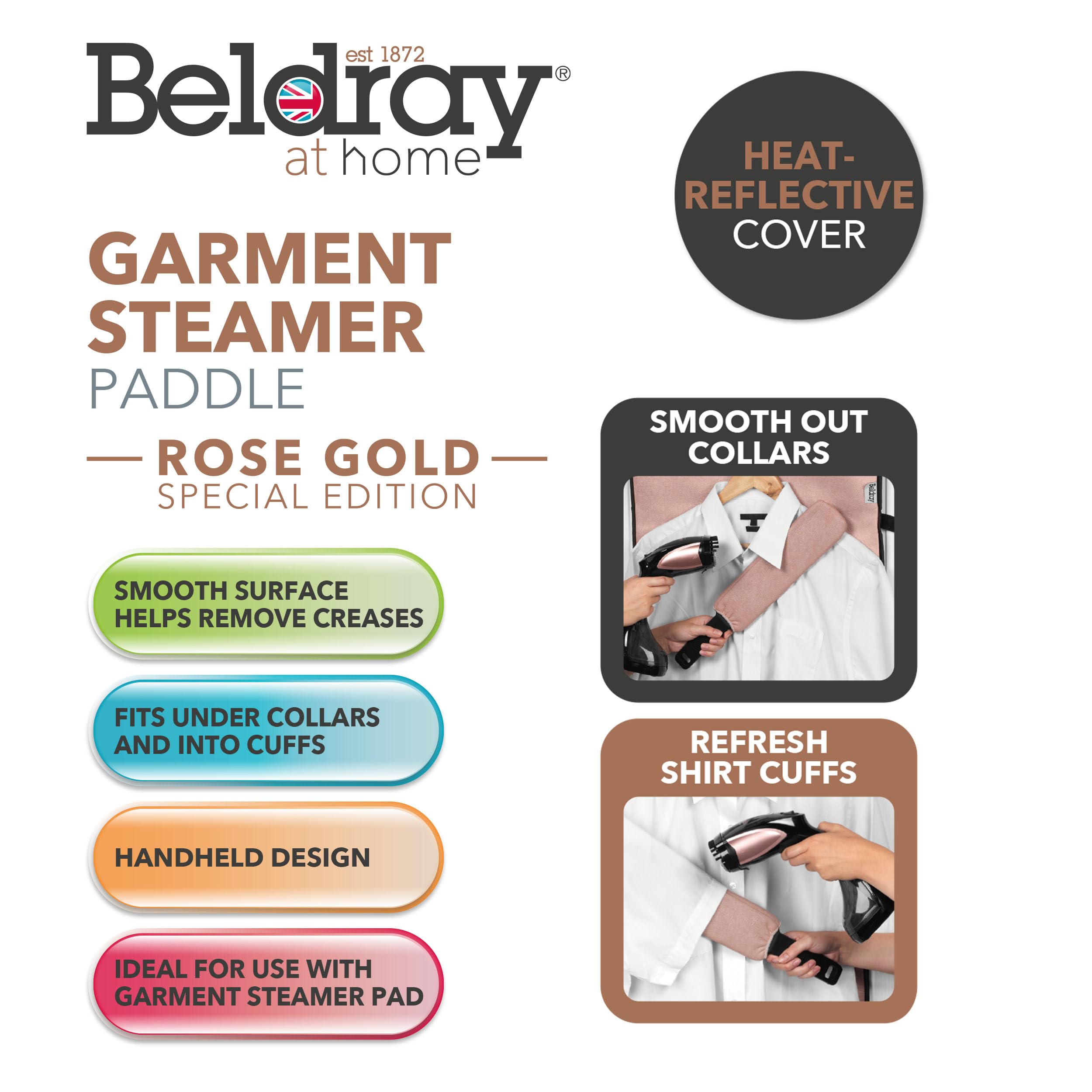 Beldray Mini Sleeve Ironing Board, Handheld Ironing Pad, Remove Creases From Sleeves, Shirt Cuffs & Collars, Compact - Image 2