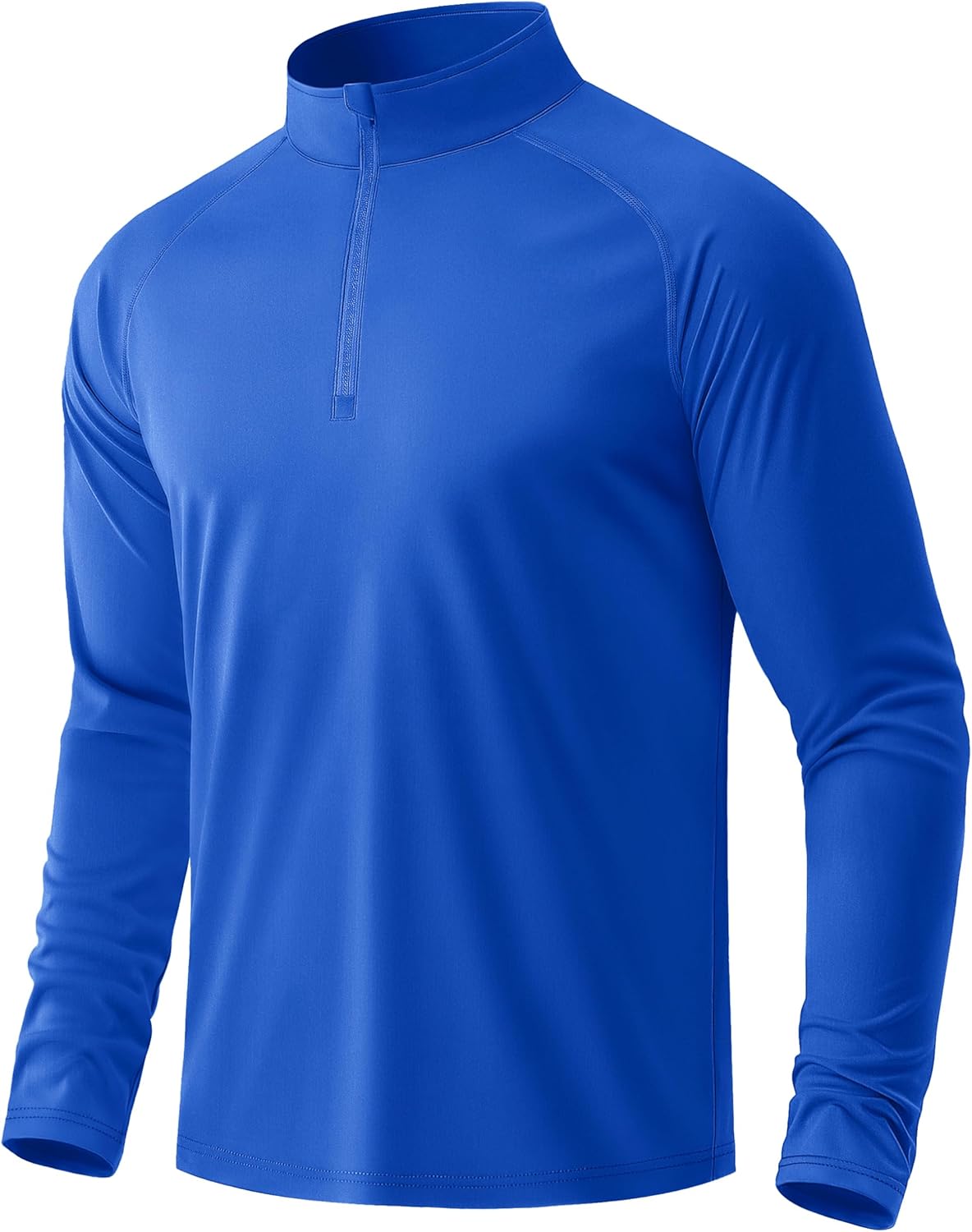 MAGCOMSEN Men's Long Sleeve Sun Shirts UPF 50+ Tees 1/4 Zip Up Fishing Running Rash Guard T-Shirts Outdoor Shirt