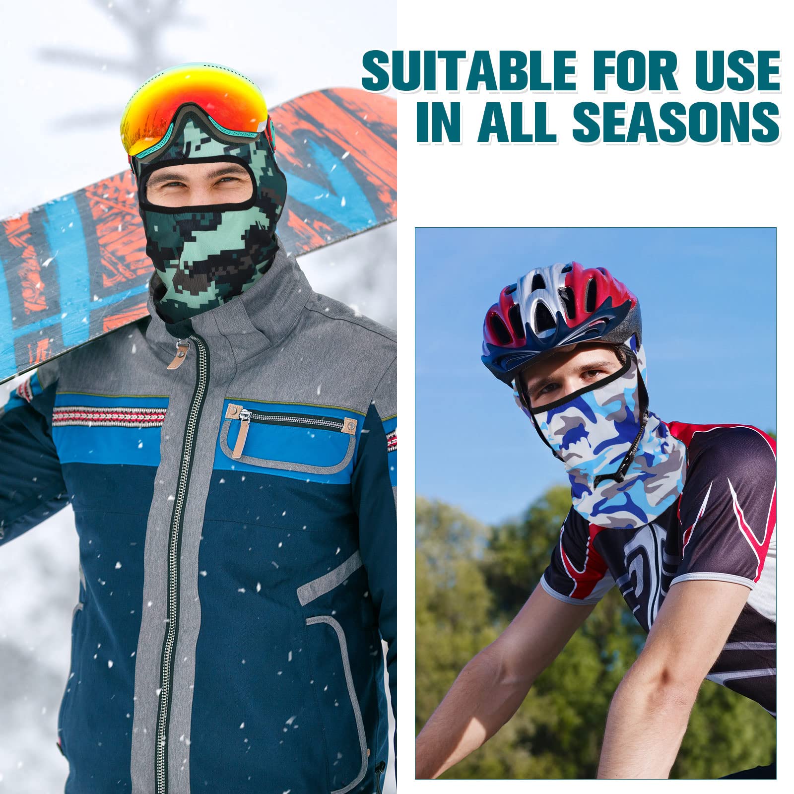 Lot de 36 cagoules de protection contre les UV et le vent pour sports de plein air, moto, course à pied, équitation, 36 pièces, plusieurs couleurs