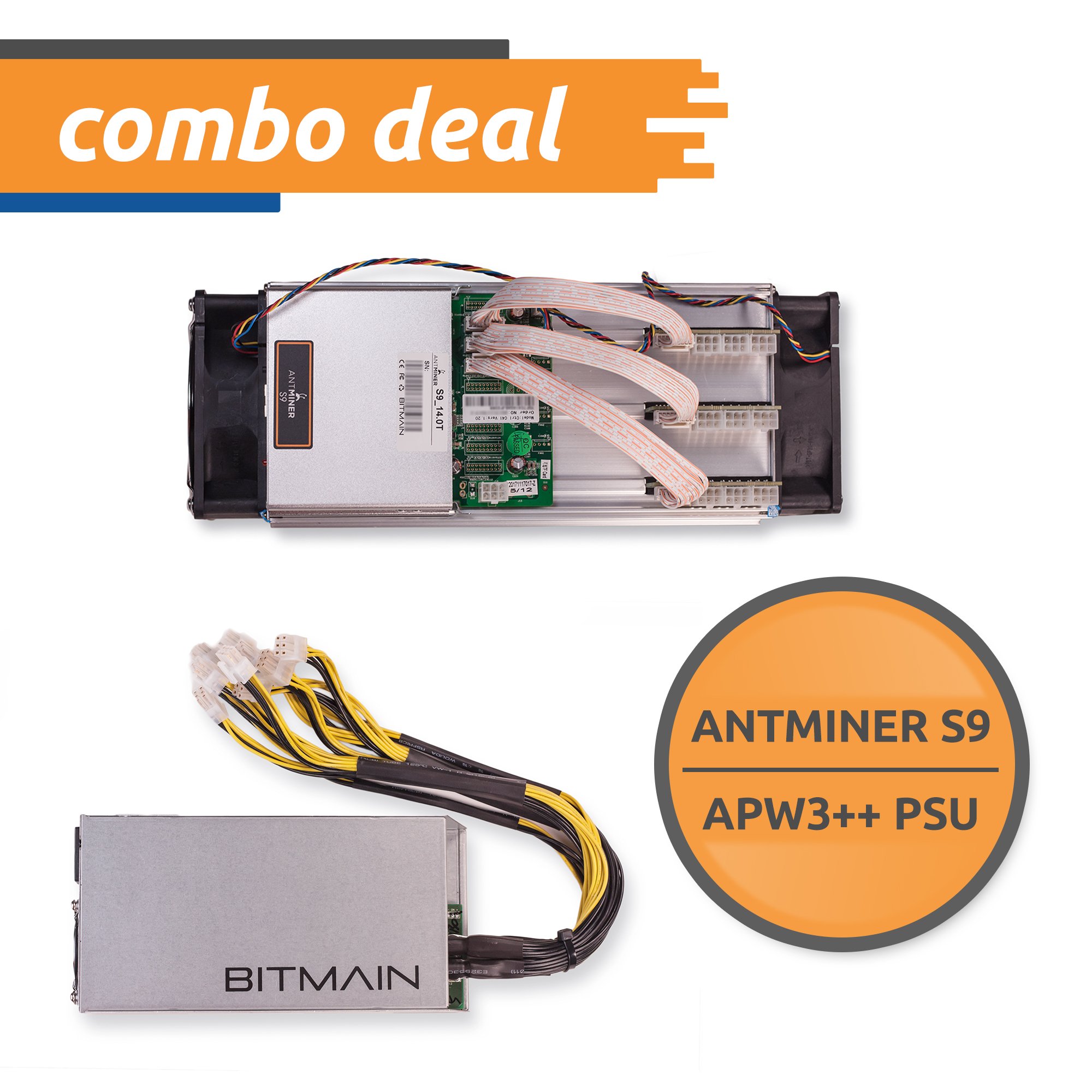 BITMAIN AntMiner S9 ~ 13.5th/S @ .098 W/GH ASIC de 16 NM Bitcoin Miner :  Amazon.com.mx: Electrónicos