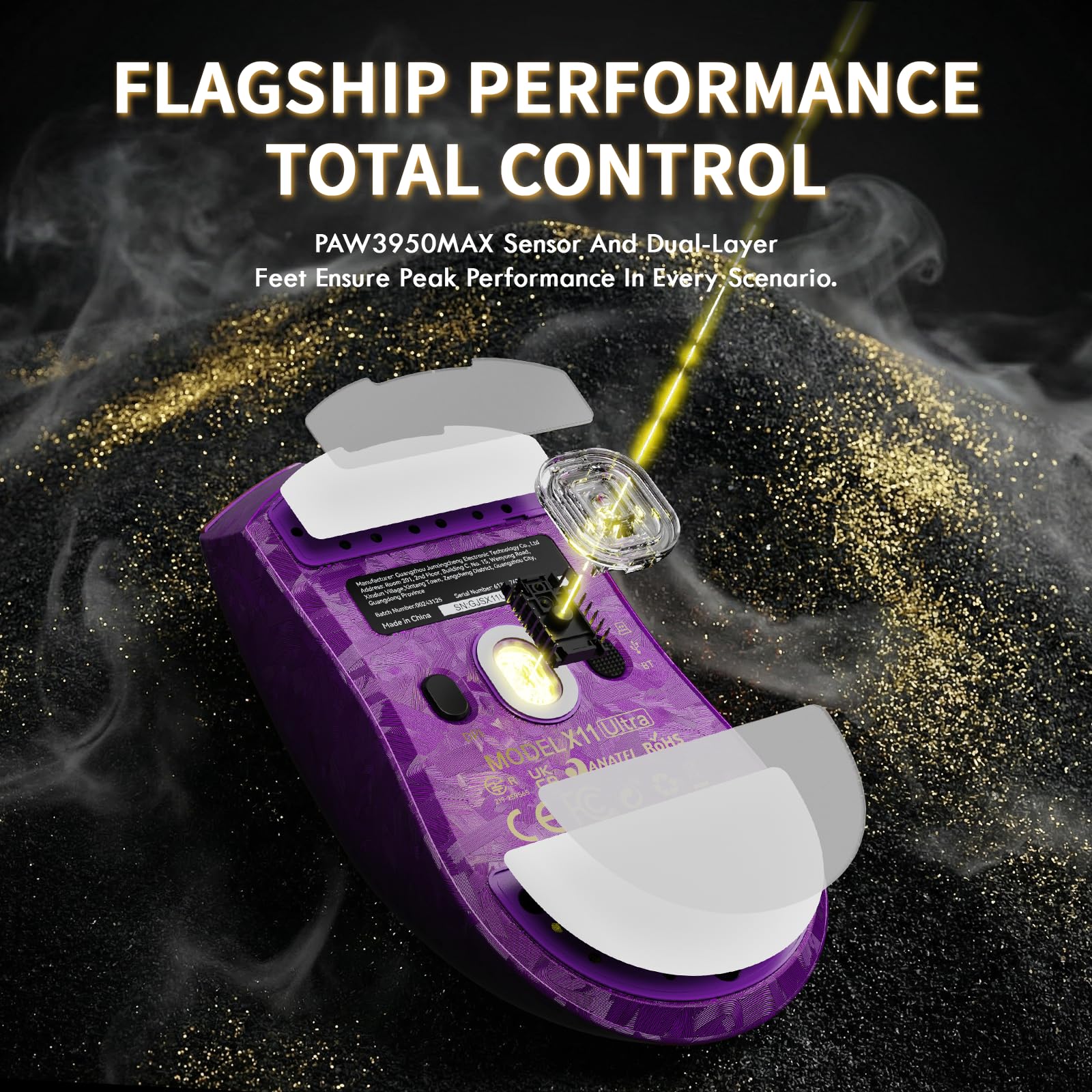 ATTACK SHARK X11 ULTRA Wireless Gaming Mouse With C06 Ultra LED