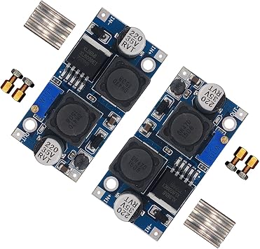[2-Pack] Adjustable DC-DC Converter Automatic Wide Boost Buck Voltage Regulator XL6009 DC to DC 5.0-32 V to 1.25-35 V Voltage Module Board