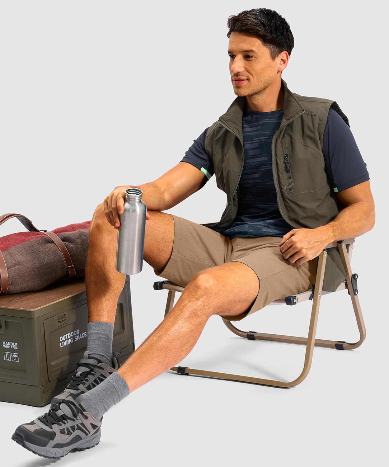 G GRADUAL Men's Shorts 11" Lightweight Casual Golf Shorts for Men Hiking Work Outdoor Stretch Quick-Dry with 3 Zipper Pockets - Image 5