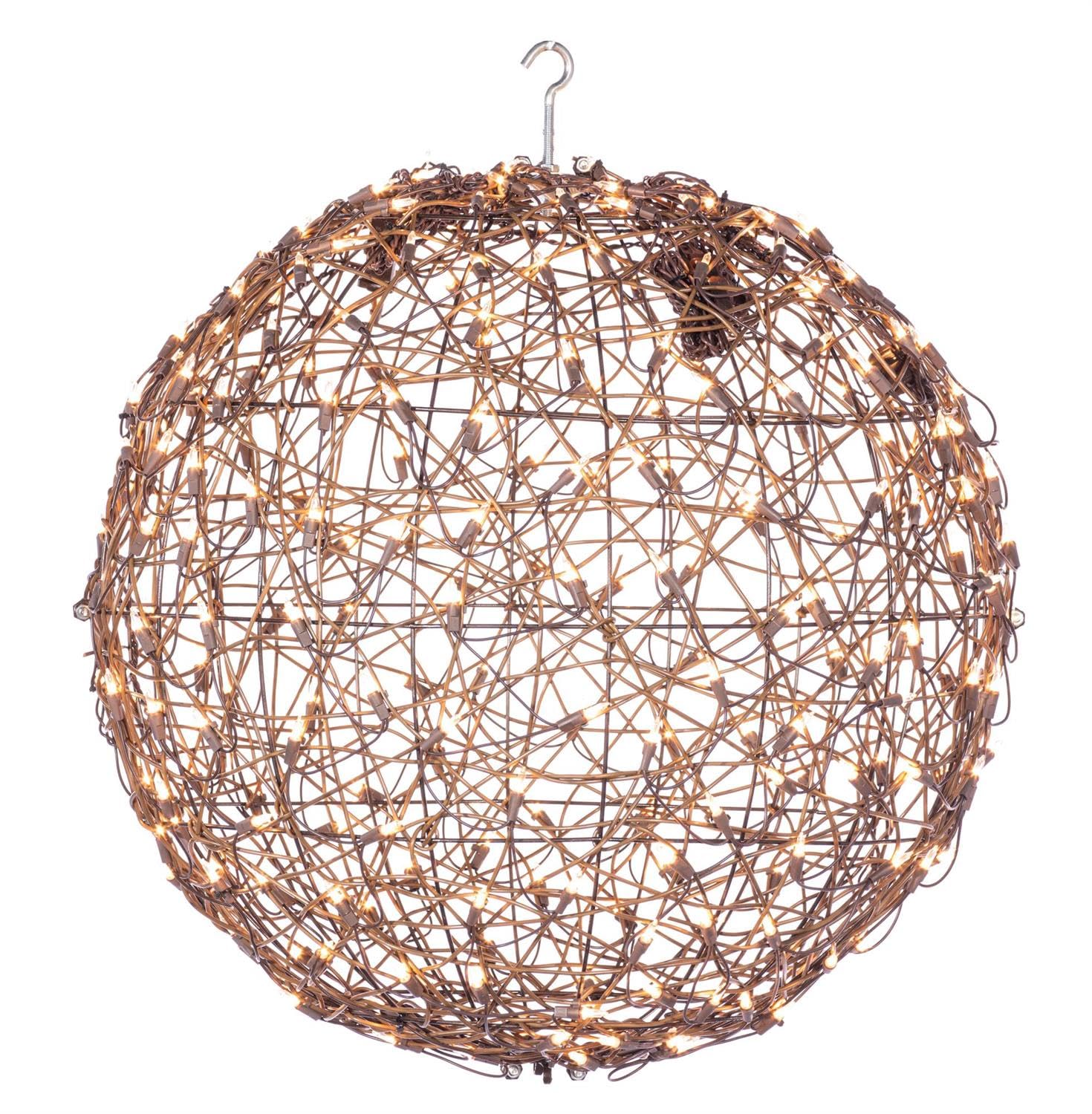 24" Grapevine Ball - Prelit w/ 280 Clear Lights
