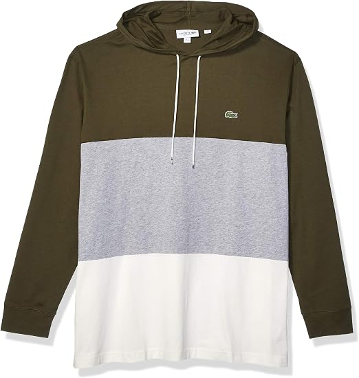 Lacoste Camiseta de Manga Larga con Capucha para Hombre, Harina/Plateado  Jaspeado/Baobab, 3X-Large : Amazon.com.mx: Ropa, Zapatos y Accesorios