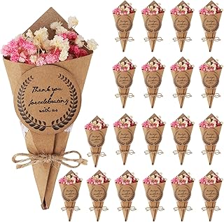 20 Pcs Mini Dried Flower Bouquet Magnet Bulk, Natural Dried Flowers Bund...