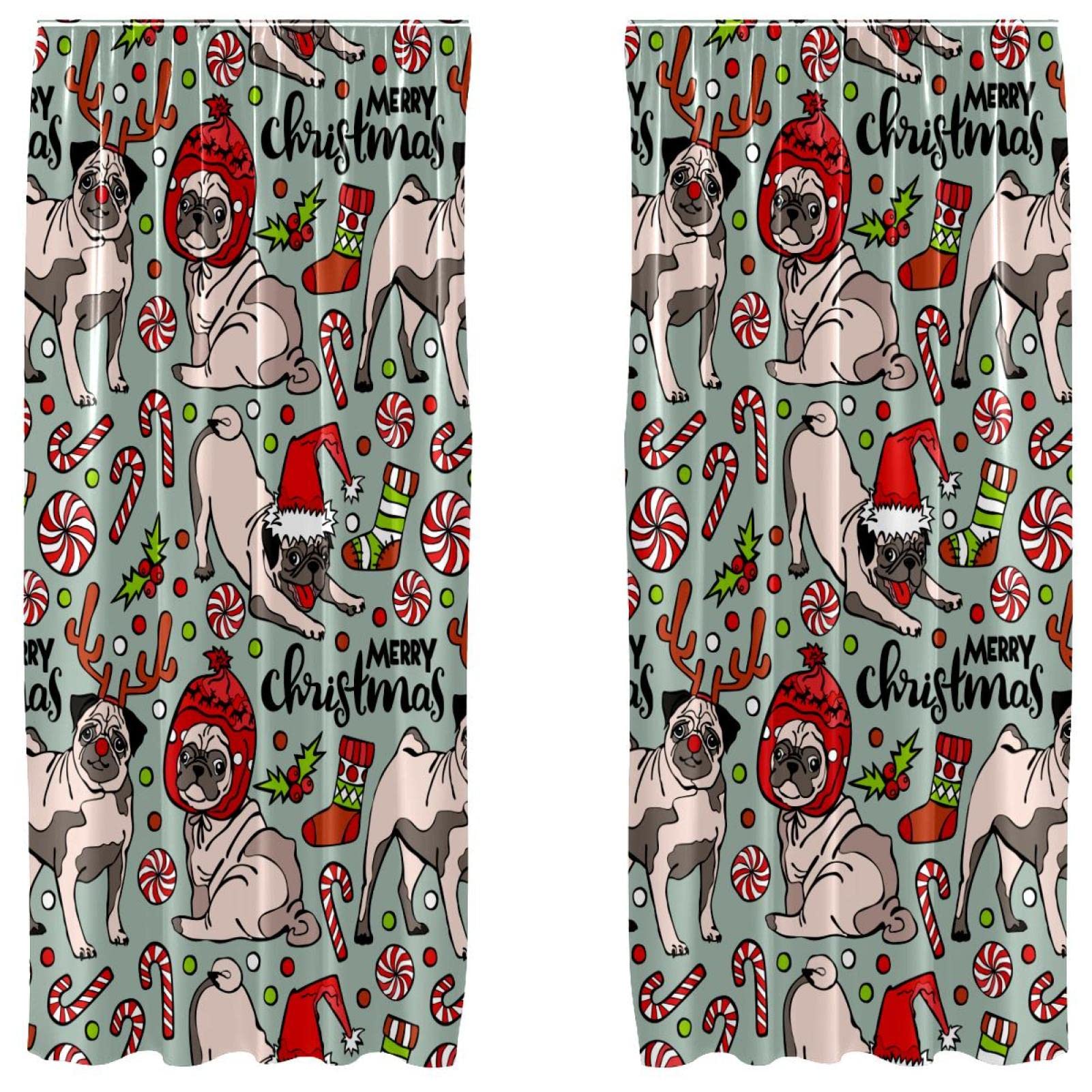 Rideaux occultants Candy Puppy Dogs pour chambre 140x213cm