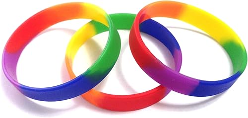 Miniatura 4 de 1 docena, multipaquete de pulseras de goma de silicona