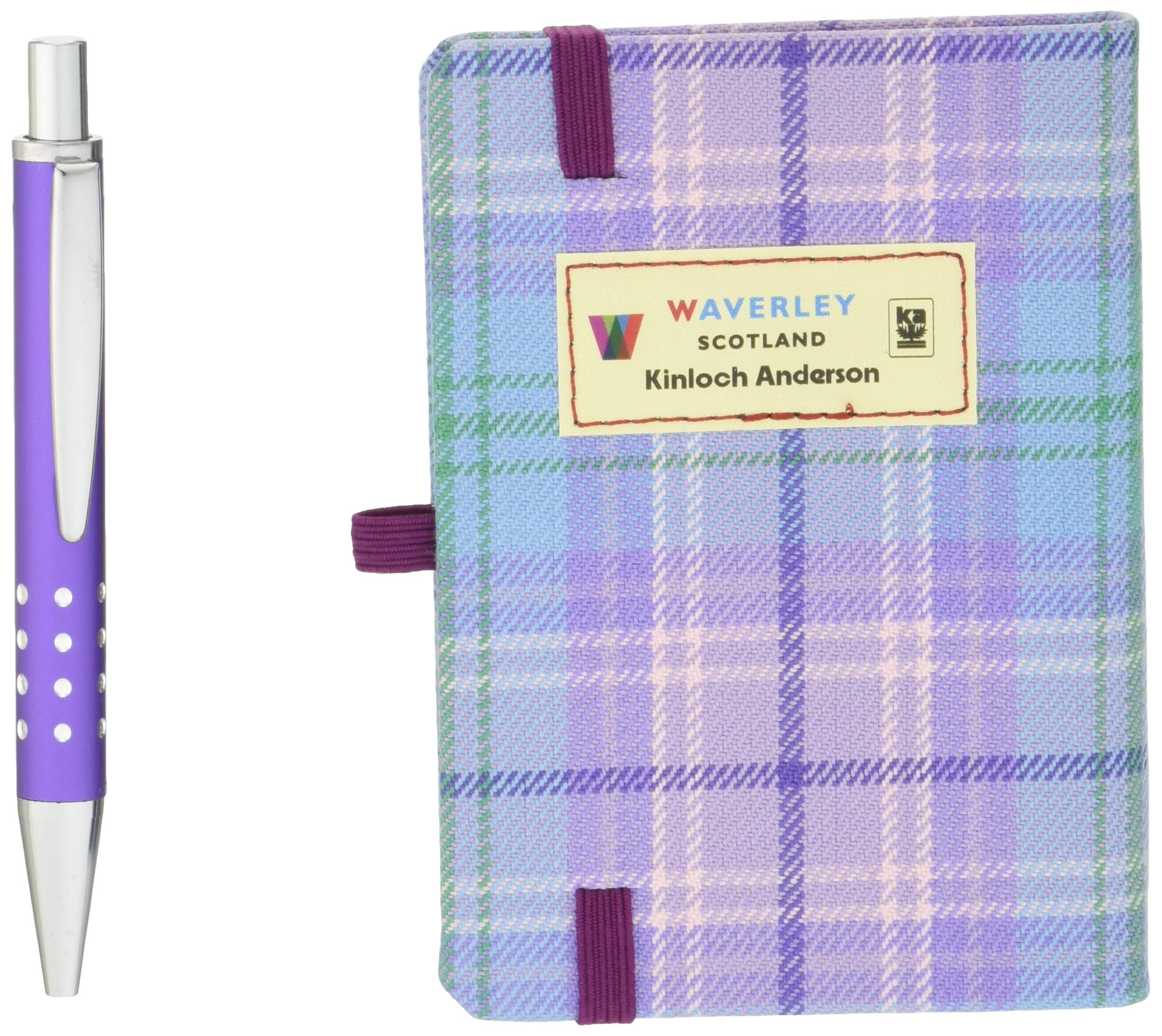 Waverley S.T. (S): Romance Mini with Pen Pocket Genuine Tartan Cloth Commonplace Notebook