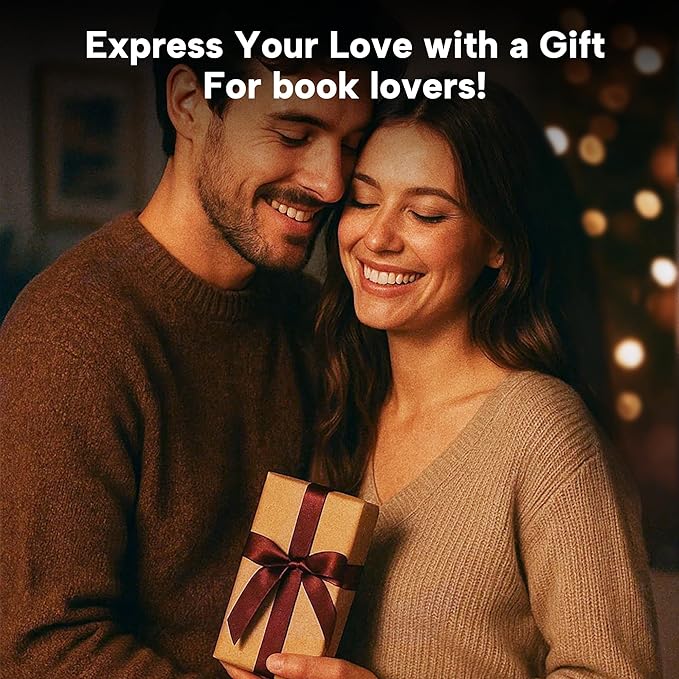 86lux 86lux Book Light, Reading Light for Book in Bed, USB Rechargeable LED Night Light with 3 Colors & Limitless Dimming, Aluminum Alloy Bookmark Light for Book Lovers,Technology Black photo 2