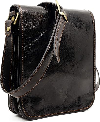 Miniatura 3 de Bolso bandolera de cuero para hombre, bolso cruzado hecho a mano, bolso de hombro, resistencia al tiempo