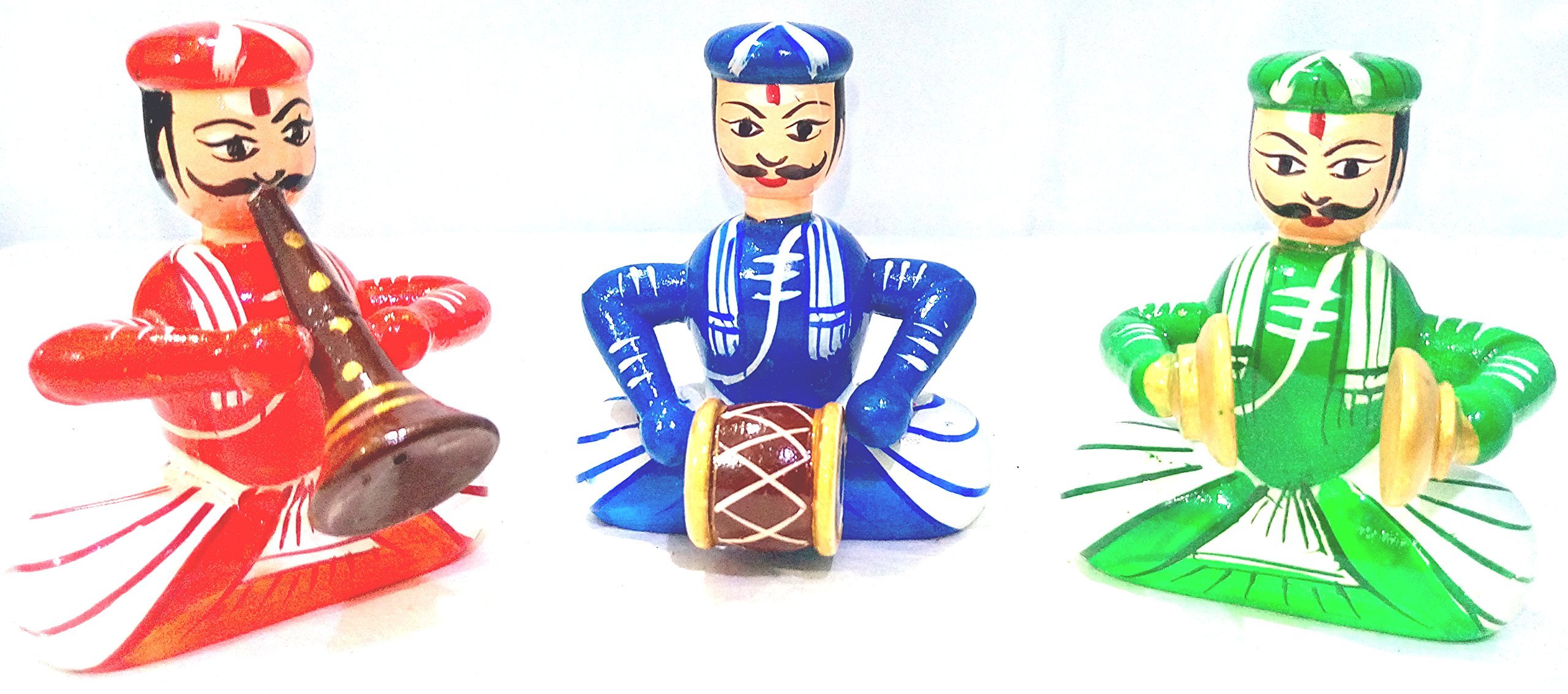 Crafts India Handcrafted channapatna Wooden Dolls/Toys-Karnataka Band Set (B0788V87FT) Amazon Price History, Amazon Price Tracker