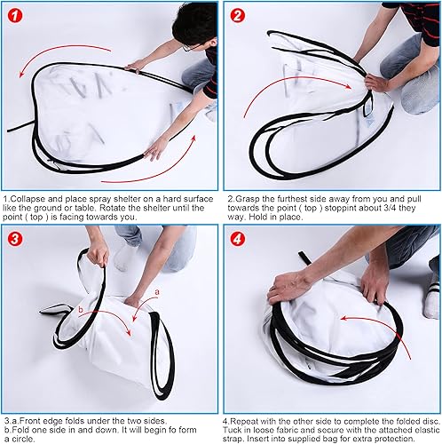 Miniatura 4 de AGPTEK Refugio de aerosol, refugio de pintura en aerosol, cabina de pintura portátil para pintura en aerosol, herramienta de cabina de pintura para