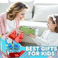 Vista 3 de Selieve Juguetes de regalo para niños de 3, 4, 5, 6, 7, 8 años, walkie talkies para niños de 22 canales, paquete de 2 con linterna LED y función