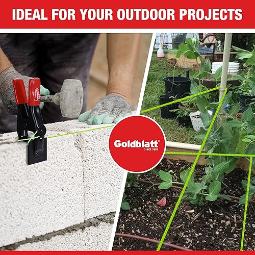 Miniatura 13 de Goldblatt Mason Line, cuerda de nailon trenzado #18 de 250 pies, perfecta para herramientas de jardinería o mampostería