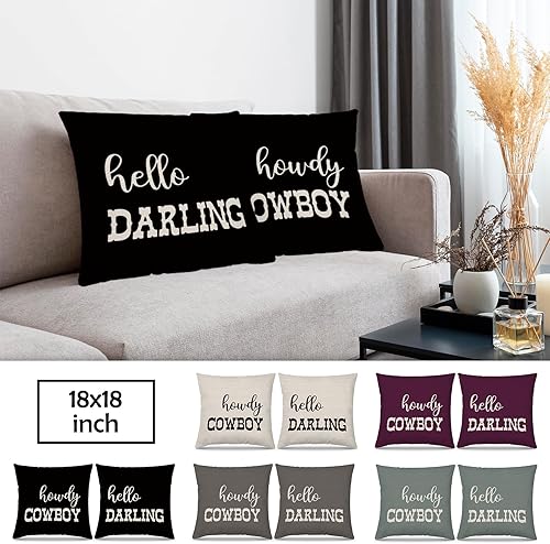 Vista 17 de Funda de almohada occidental para decoración de dormitorio, vaquera, vaquera, adolescentes, niñas, niños, fundas de almohada occidentales